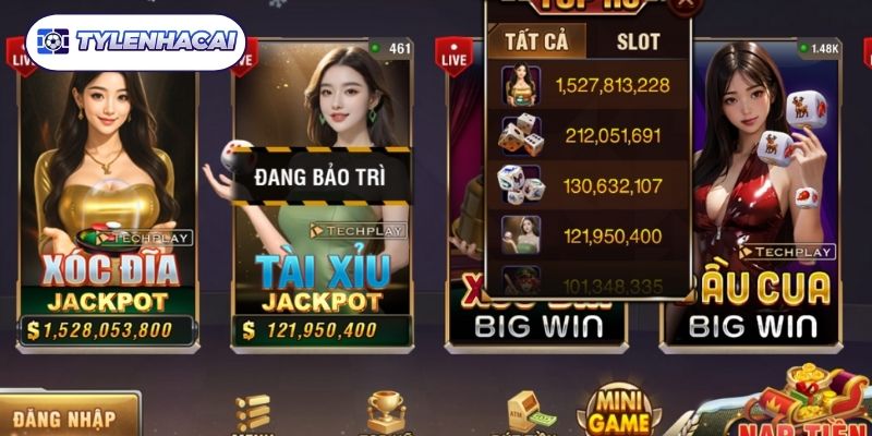 Không gian săn hũ đổi thưởng giá trị cực khủng