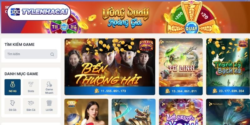 Trò chơi quay hũ sở hữu giải thưởng lớn